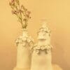 Vase céramique Fleurs Blanc