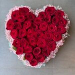 Cœur roses rouges