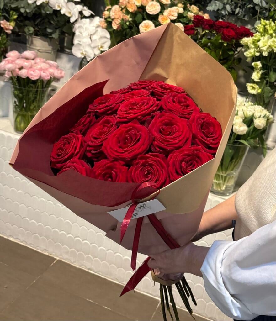 Bouquet roses rouges