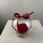 boule avec rose stabilisé